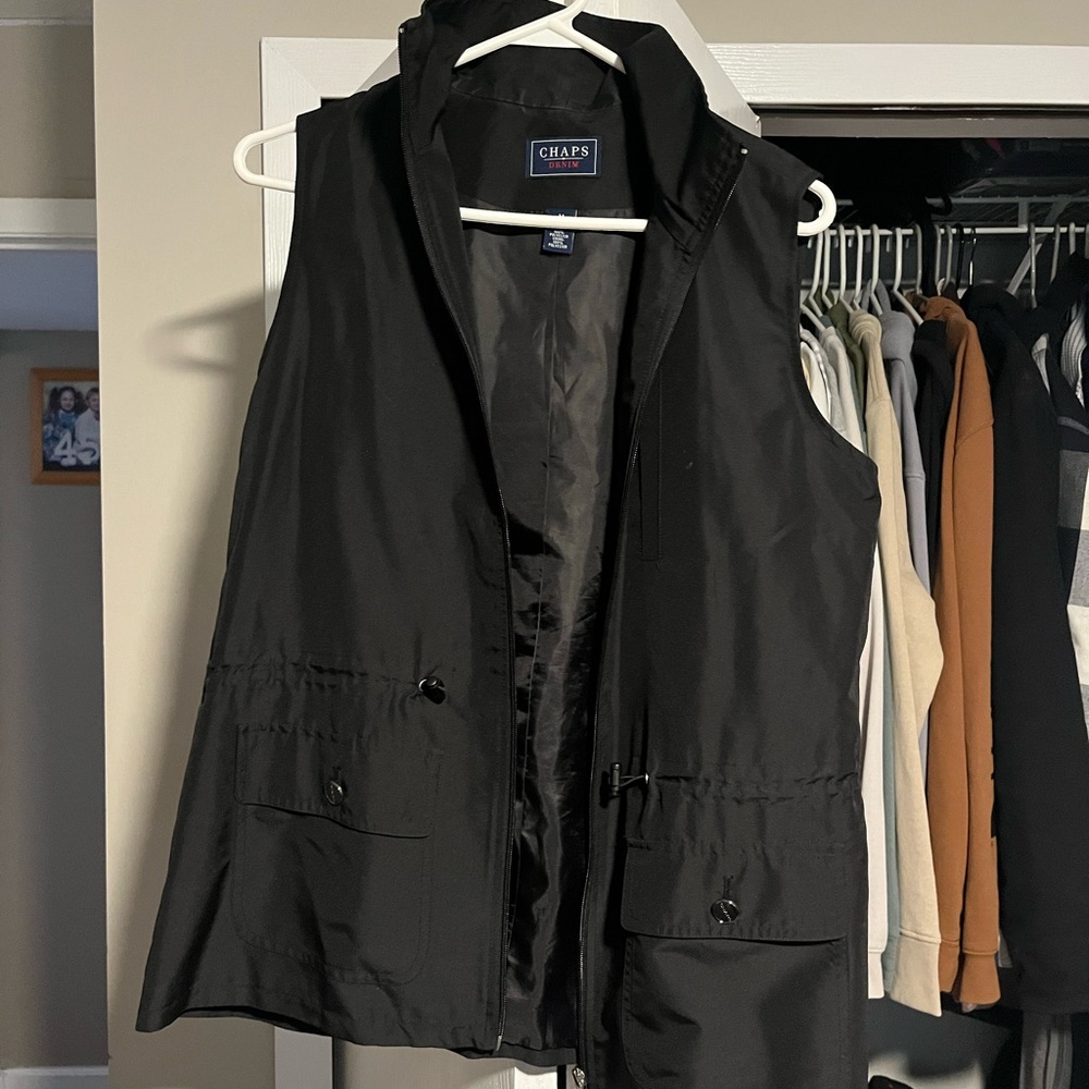 Chaps Classic Black Vest